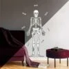 Skeleton Glow In The Dark Peel And Stick Giant Wall Decal White/Black - RoomMates -Decor Vista GUEST 62105a27 1a73 43e3 9163 0a9eaee80eb2