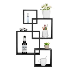 28.35" X 18" Blocchetto Intersecting Cubes Wall Shelf Unit - Danya B. -Decor Vista GUEST 639870b9 0074 42b9 bc98 4ed760f296bc