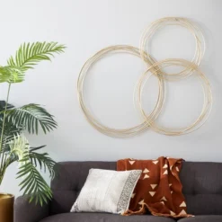 Metal Plate Overlapping Ring Wall Decor - CosmoLiving By Cosmopolitan -Decor Vista GUEST 63c7ac7b 4fb0 4916 a08b 782b1171fd91