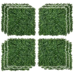 Outsunny 12-Piece 19.75" X 19.75" Milan Artificial Grass, Water Drainage, & Soft Feel -Decor Vista GUEST 64167fba da8d 414d 9ac8 f3eb785e18b7