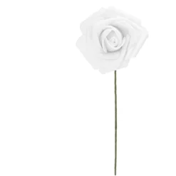3" Artificial Rose Flowers 60pcs Real Looking Fake Rose With Stem For DIY Wedding Bouquets And Bridal Shower, White -Decor Vista GUEST 646f1512 7024 482c 960f 38055895392a