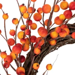 Northlight Orange Berries And Twig Artificial Fall Harvest Wreath 14- Inch, Unlit -Decor Vista GUEST 64b41895 24f0 4a32 947c 623927838a28