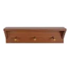 18" X 5" Hinter Wood Shelf With Pegs Walnut Brown - Kate & Laurel All Things Decor -Decor Vista GUEST 655c8b38 d205 4c1a bb93 7d05f17e1f2b