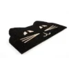 Entryways 1'4" X 2'4" Cat Face Indoor/Outdoor Coir Doormat Black/White -Decor Vista GUEST 6593f38e 48c1 4e8d 84d3 b620dd9513be