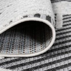 Jazz High-Low Pile Art Deco Geometric Indoor/Outdoor Area Rug - JONATHAN Y -Decor Vista GUEST 660f0038 791e 4f92 a3c7 892f17ad753e