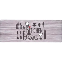 World Rug Gallery 'Kitchen Is The Heart Of The Home' Anti-fatigue Mat -Decor Vista GUEST 66b6b658 c34e 4bc8 9d7f 1e617d5340e8