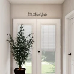 Metal Cutout- Be Thankful Cursive Cutout Sign-3D Word Art Home Accent Decor-Perfect For Modern Rustic Or Vintage Farmhouse Style By Hastings Home -Decor Vista GUEST 67c950dd 26b5 49a7 be4c 93cea6ccab3e