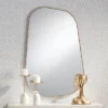 Possini Euro Design Reuleaux Rectangular Vanity Wall Mirror Modern Curved Corner Champagne Gold Frame 26" Wide For Bathroom Bedroom Living Room Office 1 Possini Euro Design Reuleaux Rectangular Vanity Wall Mirror Modern Curved Corner Champagne Gold Frame 26" Wide For Bathroom Bedroom Living Room Office -Decor Vista GUEST 682641b0 8af3 4872 9425 a22d4a258c73