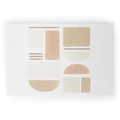 Bohomadic.Studio Geometric Shapes In Creme And Soft Pink Welcome Mat - Society6 -Decor Vista GUEST 685422ee 433b 42c8 8464 599e75acdef1