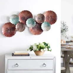 Metal Plate Wall Decor Brown - Olivia & May