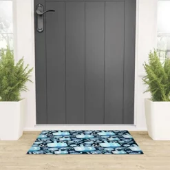 Marni Night Dreidel Looped Vinyl Welcome Mat - Society6