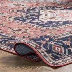 NuLOOM Amber Machine Washable Floral Aztec Area Rug -Decor Vista GUEST 688ee611 91c9 4127 adf7 1cecc18cf78f