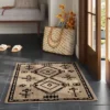 2'x3' Washable Woven Accent Rug Black/Tan - Threshold™ 1 2'x3' Washable Woven Accent Rug Black/Tan - Threshold™ -Decor Vista GUEST 68ec4c11 ddb7 4cb0 9873 251b68212f82
