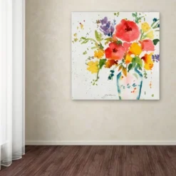24" X 24" White Vase With Bright Flowers By Sheila Golden - Trademark Fine Art 6 24" X 24" White Vase With Bright Flowers By Sheila Golden - Trademark Fine Art -Decor Vista GUEST 6917fede 8a07 435e 8405 7ef1d843682e