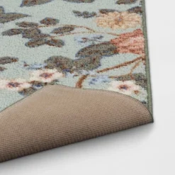2'x3' Floral High Low Loop Accent Rug Green - Threshold™: Washable Entryway Throw, Indoor Skid-Resistant Rug -Decor Vista GUEST 6abb636b 69c5 400b a111 cf6f9c0ec17c
