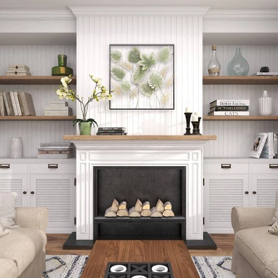 30" X 30" Metal Leaf Tall Cut-Out Wall Decor With Intricate Laser Cut Designs Green - Olivia & May 16 30" X 30" Metal Leaf Tall Cut-Out Wall Decor With Intricate Laser Cut Designs Green - Olivia & May - Image 14