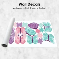 Big Dot Of Happiness Beautiful Butterfly - Peel And Stick Nursery And Kids Room Vinyl Wall Art Stickers - Wall Decals - Set Of 20 -Decor Vista GUEST 6aeb1811 ae91 425b be52 094334d3111a