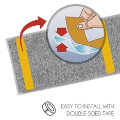 SussexHome Floral Design Cotton Anti-Slip Stair Treads, 9” X 28“ -Decor Vista GUEST 6b3d7c39 3da2 41bb 9a1f 07b2341ec680