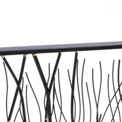 LuxenHome Black Abstract Trees Rectangular Metal Wall Decor -Decor Vista GUEST 6b61ff94 22cd 4fe5 9986 2dd7cf6e28b2