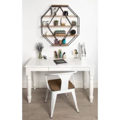 Wall Shelf Octagon Shaped - Kate & Laurel All Things Decor -Decor Vista GUEST 6b869504 c00e 46ad 86ab 44d5181045e3
