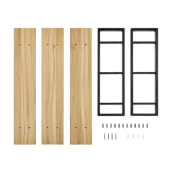 35.5" X 31.5" Rio 3 Tier Floating Bracket Wall Shelf Chestnut - Danya B. -Decor Vista GUEST 6c82232b d6b0 4671 a762 d740fce7b40c