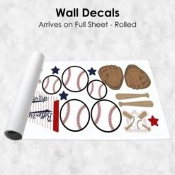 Big Dot Of Happiness Batter Up - Baseball - Peel And Stick Sports Decor Vinyl Wall Art Stickers - Wall Decals - Set Of 20 -Decor Vista GUEST 6ccdbcc8 b5ad 47ed 9b7d d5e40eafa205