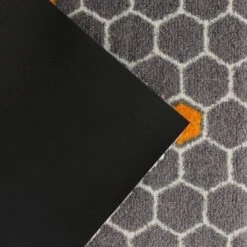 2'x3' ColorStar Bee Hex Door Mat Gray - Bungalow Flooring -Decor Vista GUEST 6d1f3c64 7d59 4769 864b bf41a102d092