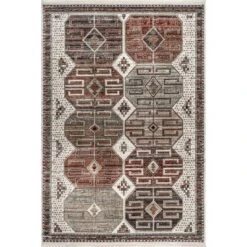 NuLOOM Evie Global Inspired Emblem Fringe Area Rug 16 NuLOOM Evie Global Inspired Emblem Fringe Area Rug -Decor Vista GUEST 6e985424 fa10 437d a3c2 8bf1fcf52c8b