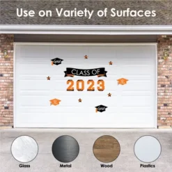 Big Dot Of Happiness Orange Class Of 2023 Graduation Party Wall Decals Set Of 20 -Decor Vista GUEST 6eb16502 4576 4710 9dba 1842136a3d7f
