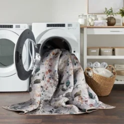 Nourison Washables Contemporary Floral Indoor Non-Skid Area Rug -Decor Vista GUEST 6ef33328 afbf 4b8e 900e b24045dcfe20