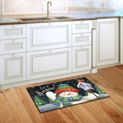 Snow Time Snowman Winter Doormat Indoor Outdoor 30" X 18" Briarwood Lane -Decor Vista GUEST 72175982 3f72 4d5b b722 4c0cd69358c1