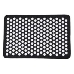 Evideco French Home Goods Front Door Mat HAROLD For Outdoor Weather-Resistant & Durable Rubber Rug - Non-Slip Entryway Doormat - 24x16 Inches -Decor Vista GUEST 7225c55f d023 4390 9ba5 e92a01a315f1