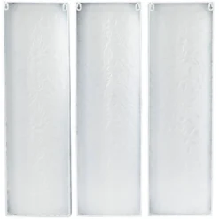 Set Of 3 Metal Floral Wall Decors With Embossed Details White - The Novogratz 11 Set Of 3 Metal Floral Wall Decors With Embossed Details White - The Novogratz -Decor Vista GUEST 723cb142 6917 41e2 bb6b f59261c6ba76