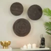 Set Of 3 Aluminum Plate Carved Designs Wall Decors - Olivia & May -Decor Vista GUEST 7246fa42 e68d 4c6d a201 d4ee7ee31d96