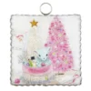 Round Top Collection Mini Gallery Vintage Deer - 1 Sign 7 Inches - Christmas Sign Pink - C21116 - Wool - Multicolored -Decor Vista GUEST 73500900 57c0 4fee a8cf c7a8baebf56b