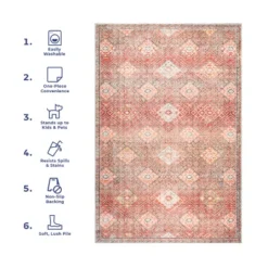 NuLOOM Serenity Machine Washable Diamond Trellis Area Rug -Decor Vista GUEST 7392ab4e db30 4ed6 a374 b42b87509b5c
