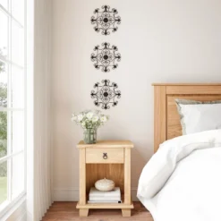 Medallion Metal Wall Art- 14.25 Inch Square Open Edge Metal Home Décor, Hand Crafted With Distressed Finish- Mounting Screws Included By Lavish Home -Decor Vista GUEST 73981fb0 9f6b 4cf8 b6cb 0b7b8d27c519