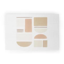 Bohomadic.Studio Geometric Shapes In Creme And Soft Pink Welcome Mat - Society6 -Decor Vista GUEST 73b6276a efa2 4d02 a867 0bb483abf3d7