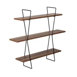 Honey-Can-Do 3 Tier Wall Shelf Metal -Decor Vista GUEST 73cde6c5 c579 492b 9a63 9386a2f9b0bd