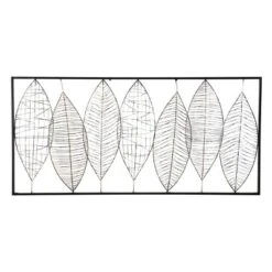 Metal Leaf Wall Decor With Black Frame Black - Olivia & May -Decor Vista GUEST 740fac2b 38ab 4c33 bb60 fac71a061843