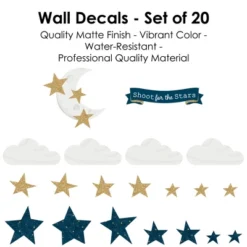 Big Dot Of Happiness Twinkle Twinkle Little Star - Peel And Stick Nursery And Kids Room Vinyl Wall Art Stickers - Wall Decals - Set Of 20 -Decor Vista GUEST 7462ade4 da0a 48b4 93a9 1497ed8f2b43