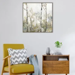30" X 30" Soft Birch Forest II By Allison Pearce Framed Canvas Wall Art Print - Amanti Art -Decor Vista GUEST 74bc71b3 2490 40d0 a0c7 847eeaaf2f8a