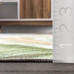 NuLOOM Nevaya Machine Washable Floral Leaves Area Rug -Decor Vista GUEST 7624994f 85f8 461c b549 4be22be25dba