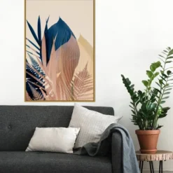22" X 33" Pastel Jungle Plants 3 By Ian Winstanley Framed Canvas Wall Art Gold - Amanti Art 14 22" X 33" Pastel Jungle Plants 3 By Ian Winstanley Framed Canvas Wall Art Gold - Amanti Art -Decor Vista GUEST 76c86669 c95a 428f aa83 af32b227e1ac