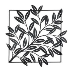 Metal Leaf Dimensional Cut-Out Wall Decor Black - Olivia & May -Decor Vista GUEST 76e173dc 186a 4caf 8a03 29ef01a612c5