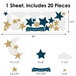 Big Dot Of Happiness Twinkle Twinkle Little Star - Peel And Stick Nursery And Kids Room Vinyl Wall Art Stickers - Wall Decals - Set Of 20 -Decor Vista GUEST 77b527bc ffb7 4b13 9cc4 c8389ad11c06
