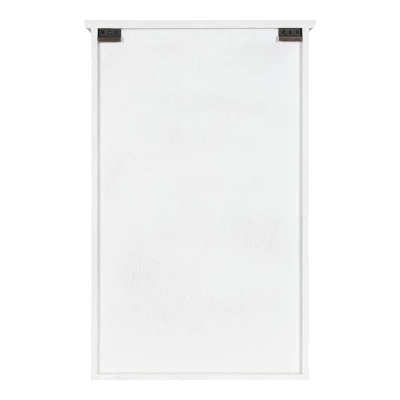 Hutchins Decorative Farmhouse Wood Wall Storage Cabinet Rustic/White - Kate & Laurel All Things Decor 6 Hutchins Decorative Farmhouse Wood Wall Storage Cabinet Rustic/White - Kate & Laurel All Things Decor - Image 4