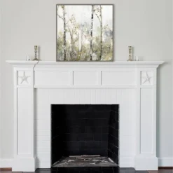 30" X 30" Soft Birch Forest II By Allison Pearce Framed Canvas Wall Art Print - Amanti Art -Decor Vista GUEST 790a8e6a 1c76 42f5 8e12 4acdc4758f6f