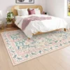 Itopfox Machine Washable Nursery Rug, Pink Floral Carpet Non Slip, Soft Boho Indoor Floor Rug For Girls Bedroom, Living Room, Dorm -Decor Vista GUEST 7985525f 3c2b 4008 8481 c3ee1434cdb8