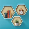 Sorbus Decorative Hexagon Floating Shelf Set Of 3 White -Decor Vista GUEST 7b046fe4 3b03 4d5e 9e4a 7d0efd452fdb
